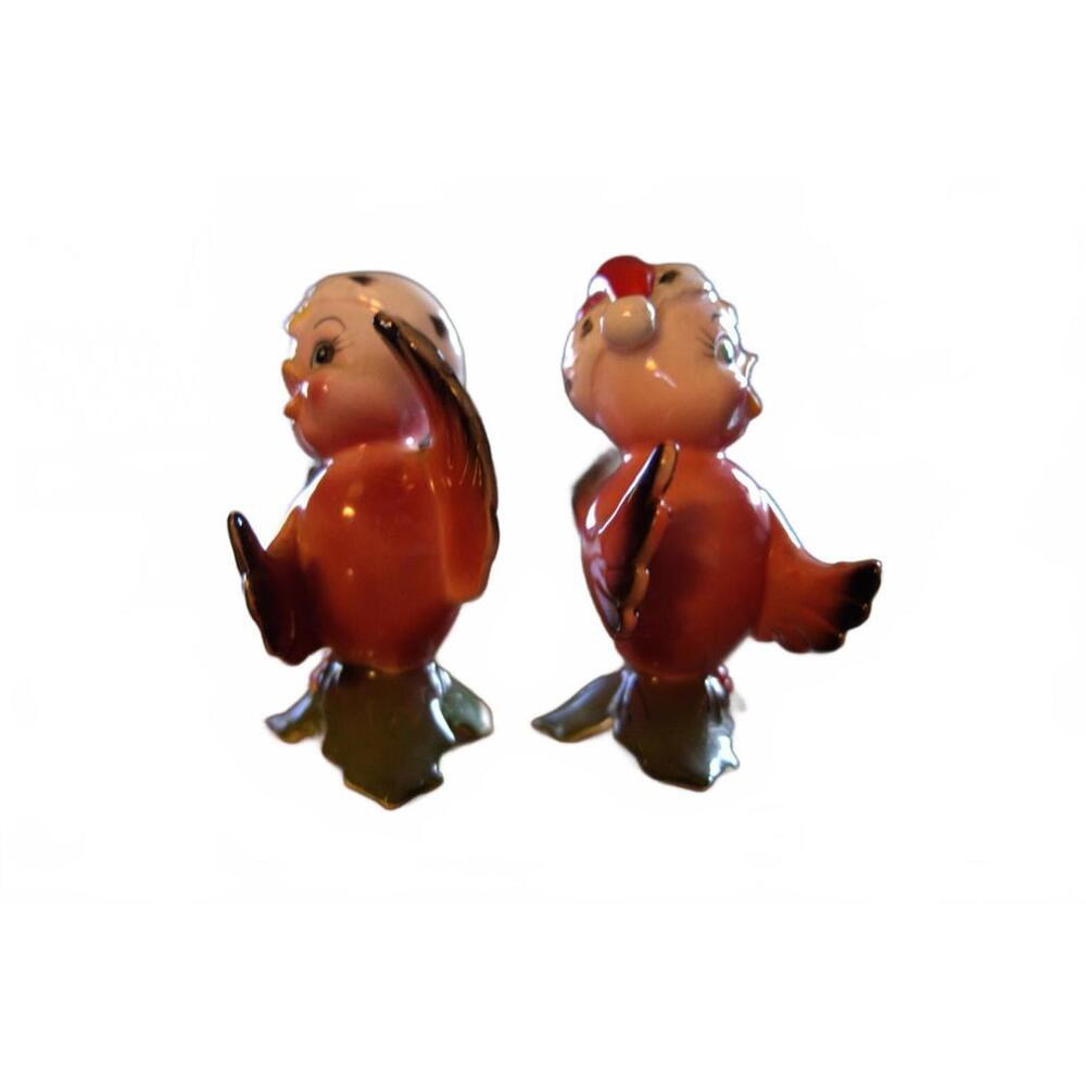 Anthropomorphic vtg Japan salt/pepper shakers.Tiny vtg Japan teapot shakers - Picture 3 of 9